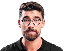 Supplied portrait of the creator wearing glasses and a black shirt